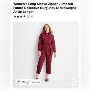 Future Collective Medium Weight Denim Jumpsuit NWT  Sz  Ladies Large Quantity 2